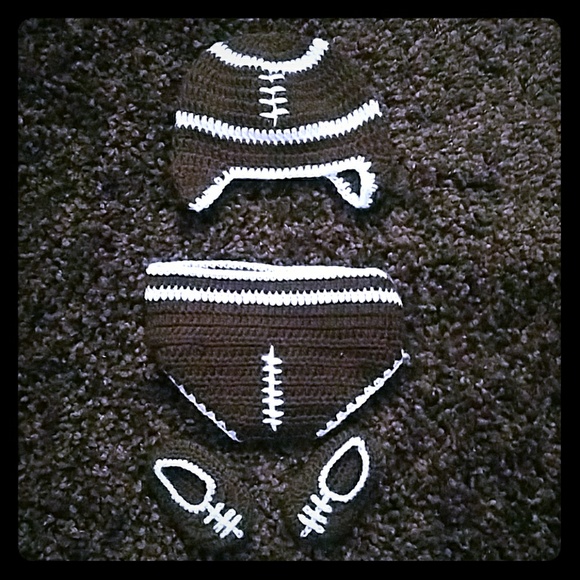 Other - Football Crochet Baby Boy Set